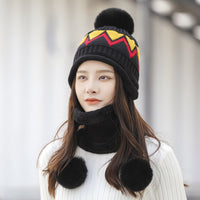 Plush Thick Windproof And Warm Knitted Hat
