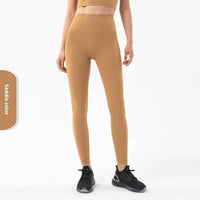 Yoga Women's No Embarrassment Line Skin-friendly Nude Feel Fitness Pocket High Top Sports Leggings