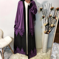 Fashionable Lace Cut Out Patchwork Cardigan