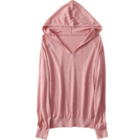 Pure Wool Skin-friendly Front Line Ready-made Garments Hooded Sweater
