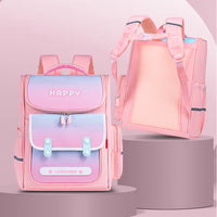 British Style Lightweight And Large Capacity Spine Protection Children's Schoolbag