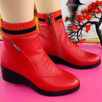 Wholesale Adult Soft Leather Women's Ankle Boots
