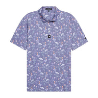 Men's Golf Polo Shirt Printed Sports T-shirt Table Tennis Feather Tennis Suit Quick-drying Top