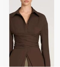 Female Loose And Irregular Slimming Long-sleeved Shirt
