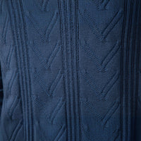 New Knitted Pullover Men's Jacquard V-neck Sweater