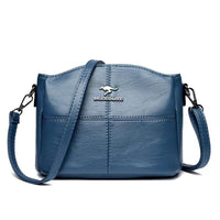 Korean-style Womens Shoulder Soft Leather Versatile Design Large Capacity And Embroidered Crossbody Bag