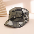 Korean-style Retro Navy Cap - A Casual Everyday Flat-top Hat With Simple Solid Color - Perfect For Outdoor Outings