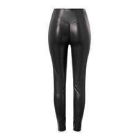 Sexy Black Matte Pc Leather Crotch Pants Exotic Sexy Black Matte