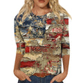 Long Sleeve Round Neck Slim Summer Tie-dyed Printed Clothing
