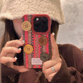 Autumn And Winter Ins Sweater Button Phone Case