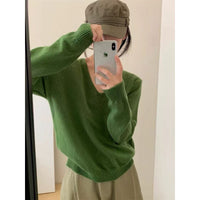 Versatile Slimming Long-sleeve Knit Top
