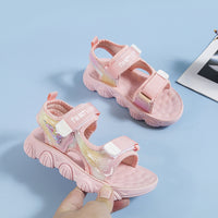 Children's Rainbow Sponge Cake Sole Roman Shoes