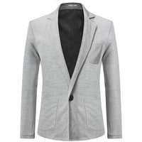 Casual Lapel Solid Color Men's Small Suit Jacket
