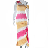 European And American-style Off-shoulder Bodycon Dress