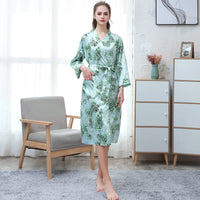 Ice Silk Couple Pajamas Sexy Pajamas Women Short-sleeved Thin Suit