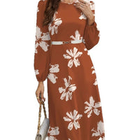New Womens Retro Soft-style Printed Dress