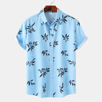Cross-border Wind Beach Digital Printing Men's Short Sleeve Shirt