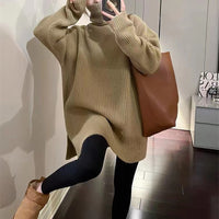 Autumn And Winter New Split Mid-length Bottoming Top