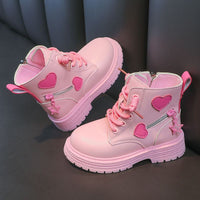 British Style Walking Show Boys' Short Boots With Cotton For Warmth