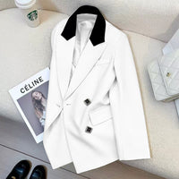 Fashionable Chic Beige Suit A Versatile Professional Blazer For The Office
