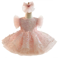 Girls' Pink Princess Dress Tulle Tutu Skirt