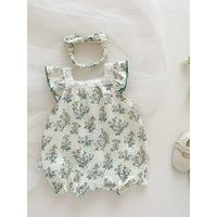 Summer Cotton Thin Baby One-pieces Short Sleeve Onesie