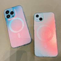 Laser Gradient Colorful Aurora Frosted Soft Shell