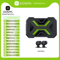 HD Front-and-rear Dual-lens Motorcycle Dash Cam