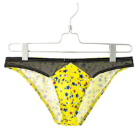 Men's Breathable Low Waist Star Printed Briefs