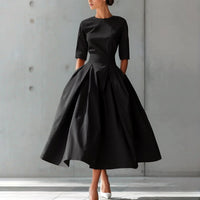 Fashionable Chic And Elegant High-Waisted Swing Dress