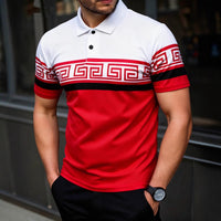 Casual Men's Lapel Polo Shirt Short-sleeve T-shirt