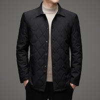 Men's Plaid Collar Cotton Jacket