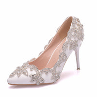 Rhinestone High Heel Shoes Women's Stiletto