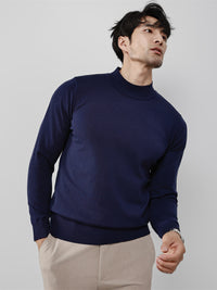 Winter New Arrival Slim-Fit Stretch Mock-Neck Knitted Sweater