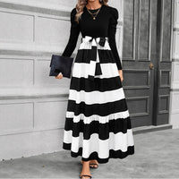 Fashionable And Elegant Printed Loose-Fitting Dress For Women