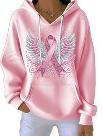 Women's Hooded Long-sleeved Pullover Shirt