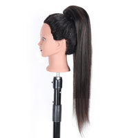 Drawstring Straight Hair Wig Ponytail Braids