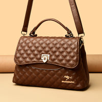 Fashionable Versatile Diamond-quilted Crossbody Shoulder Bag