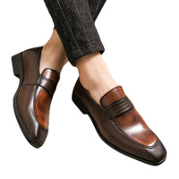Hairstylist Retro Lazy Leather Shoes All-match Casual