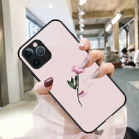 Painted Tempered Glass Phone Case