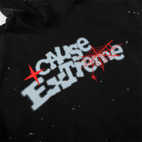 American Splash-ink Letter Printed Hoodie