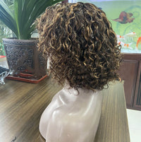 Human Hair Full Mechanism Bob Headgear