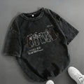 Cartoon Cat Shower Mens Loose-Fit Short-Sleeve T-Shirt