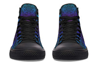 Printed Couple High Top Canvas Shoes