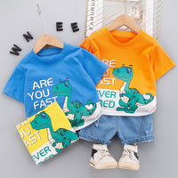 Children's Suit Dinosaur Letter Printing