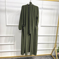 Lace-up Cardigan Summer European And American Dubai Elegant Dress