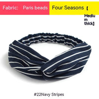 Bohemian Style Elastic Cross Chiffon Headband For Women