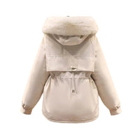 Women's Fashion Velvet Padded Thick Fur Coat