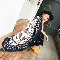 Ethnic Style Cotton And Linen Scarf Seaside Travel Oversized Beach Towel