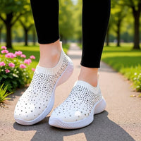 Plus-size Lightweight MD-soled Flyknit Stretchy Casual Shoes